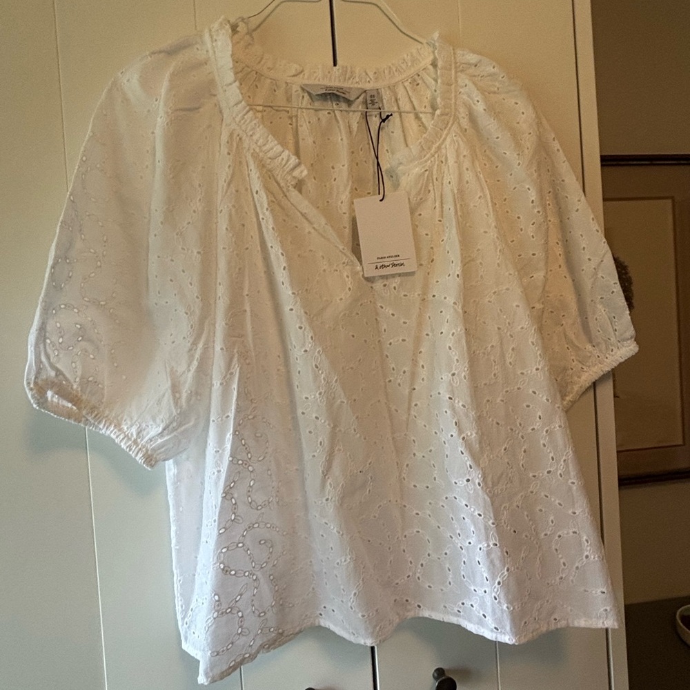 & Other Stories White Eyelet Blouse